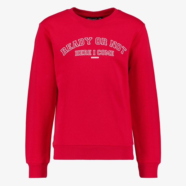 Unsigned jongens sweater rood 1