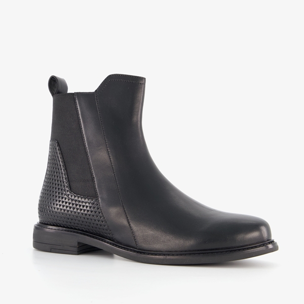 Hush Puppies leren dames chelsea boots zwart 1