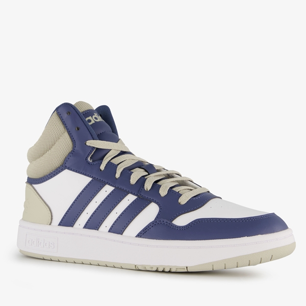 Adidas Hoops Mid 3.0 heren sneakers wit blauw 1