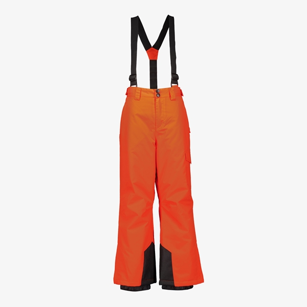 Mountain Peak kinder skibroek met bretels oranje 1