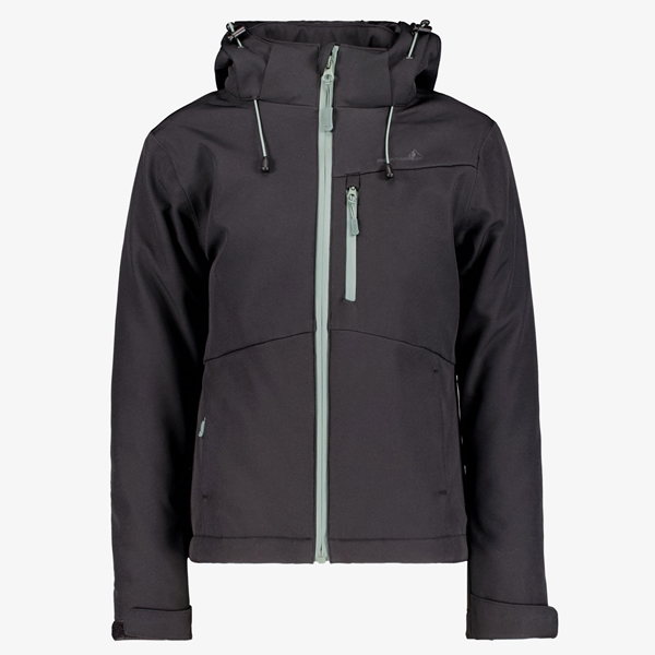 Mountain Peak gevoerde kinder softshell jas zwart 1