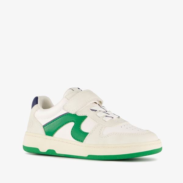 Jongens sneakers wit groen 1