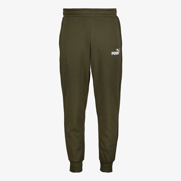 Puma Ess Logo FL CL heren joggingbroek donkergroen 1