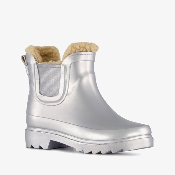 XQ Footwear gevoerde kinder regenlaarzen zilver 1