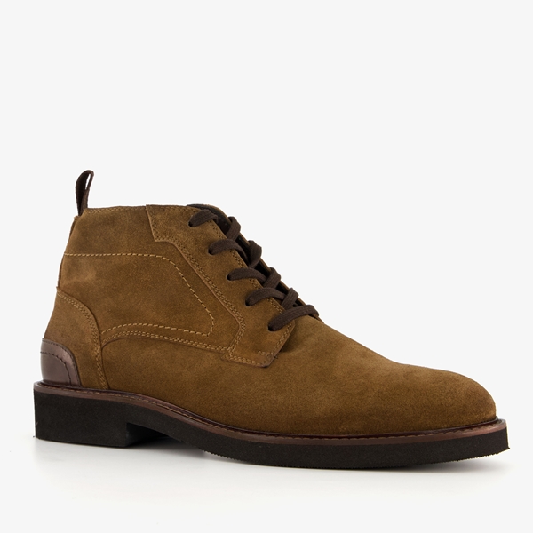 Van Beers leren heren veterboots cognac 1