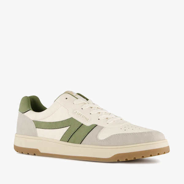 Heren sneakers wit groen 1