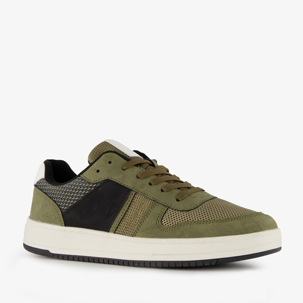 Heren sneakers groen zwart 1