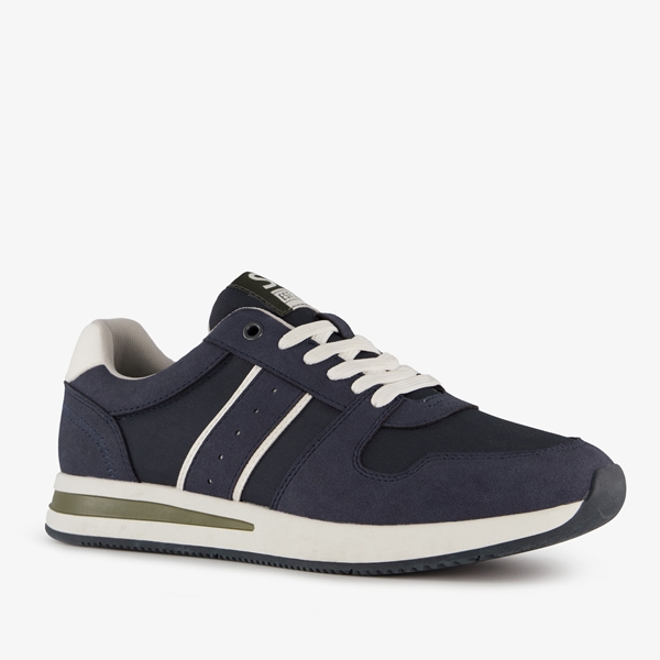 Heren sneakers blauw wit 1