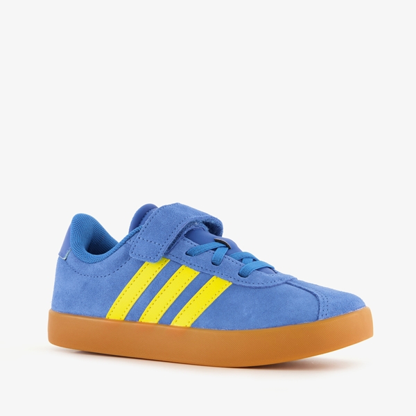 Adidas VL Court 3.0 kinder sneakers blauw geel 1