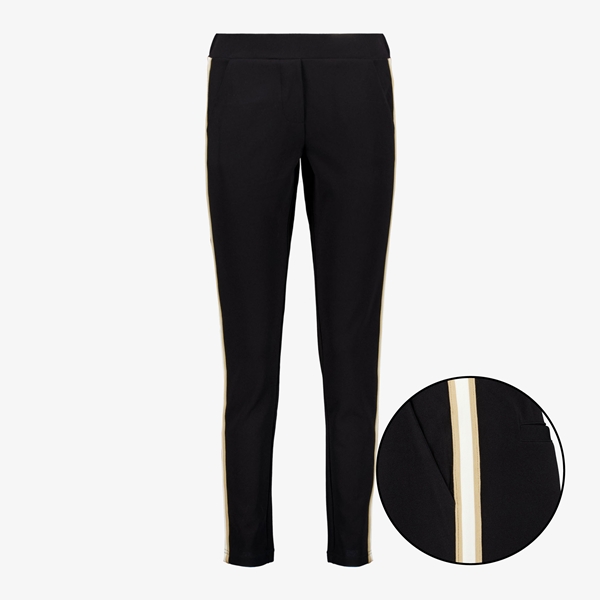 TwoDay dames pantalon met strepen zwart 1