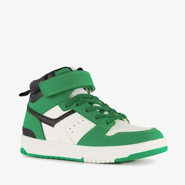 Blue Box hoge jongens sneakers groen wit 1