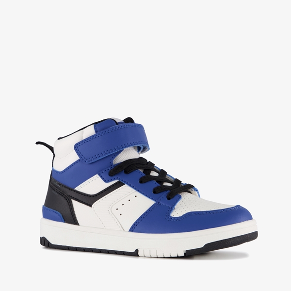 Blue Box hoge jongens sneakers blauw wit 1