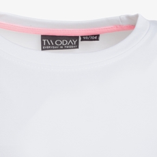 partner consensus perspectief TwoDay meisjes basic T-shirt wit online bestellen | Scapino