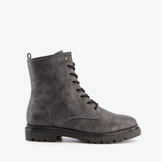 Grijze veterboots online dames