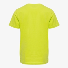 aanplakbiljet Bemiddelaar Aas Unsigned kinder T-shirt neon geel online bestellen | Scapino