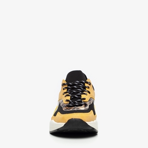 Claudia Ghizzani dames leopard dad sneakers female Geel 36 Textiel