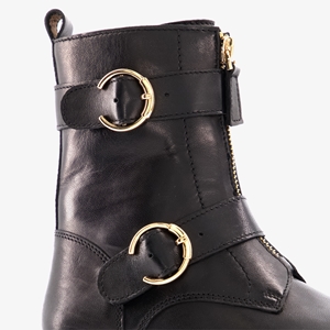 Groot leren meisjes biker boots