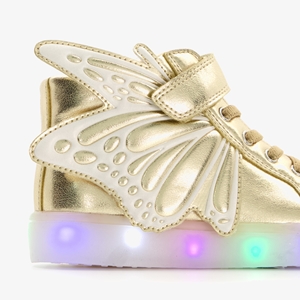 Blue Box hoge gouden meisjes sneakers met lichtjes