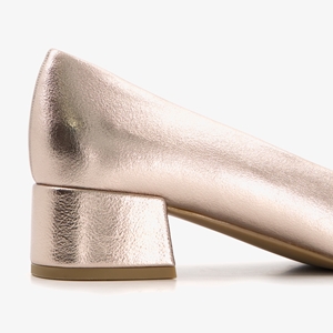 Nova dames pumps met blokhak goud