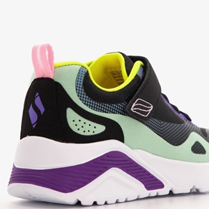 Skechers Uno Lite meisjes sneakers paars zwart main product image