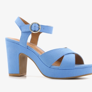 Blue Box blauwe dames sandalen met hak main product image