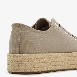 Blue Box dames sneakers met jute details