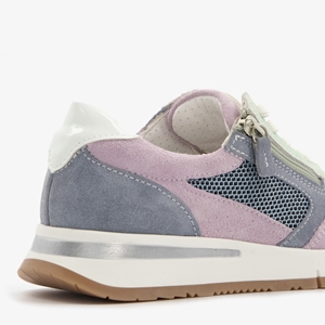 Hush Puppies leren dames sneakers met pasteltinten