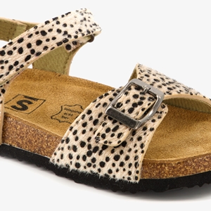 Scapino meisjes bio sandalen met cheetah print main product image