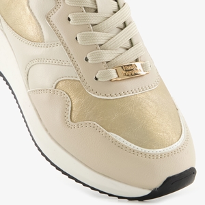 Hush Puppies dames sneakers beige metallic