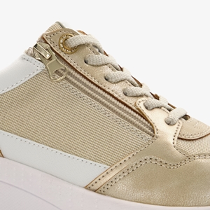 Blue Box dames sneakers beige goud main product image