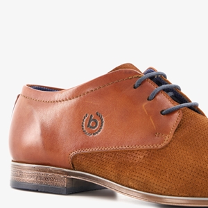 Bugatti leren heren veterschoenen cognac