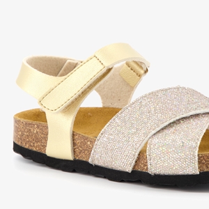 Hush Puppies meisjes bio sandalen goud met glitter