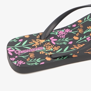 Copacabana dames teenslippers met bloemenprint