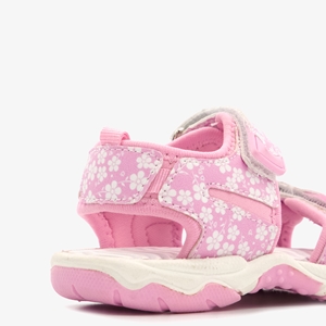 Blue Box meisjes sandalen roze met bloemenprint