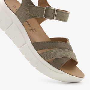 Hush Puppies dames sandalen groen/beige