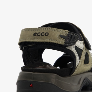 ECCO Off Road leren heren sandalen zwart/groen