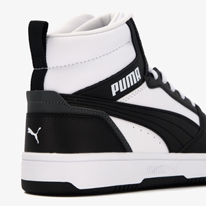 Puma Rebound V6 Mid jongens sneakers zwart/wit
