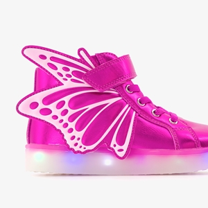 Blue Box meisjes sneakers met lichtjes roze
