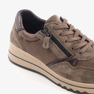 Hush Puppies leren dames sneakers bruin main product image