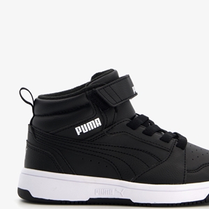 Puma Rebound V6 Mid kinder sneakers zwart