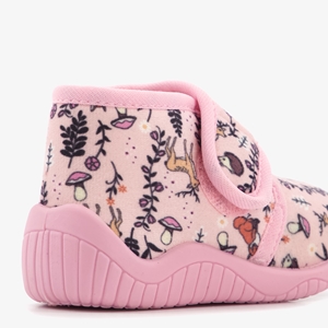 Thu!s kinder pantoffels met herfst print roze