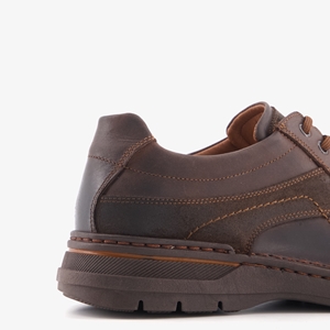 Hush Puppies leren heren veterschoenen donkerbruin main product image