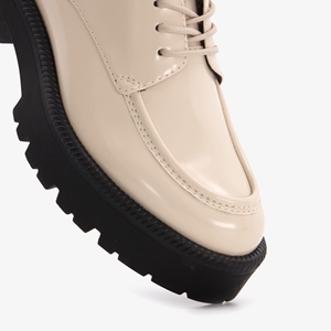 Tamaris lak dames veterschoenen wit/ivoor main product image