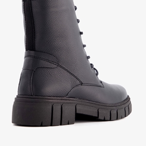 Hush Puppies leren veterboots zwart main product image