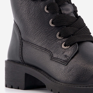 Hush Puppies leren veterboots met brede veters main product image