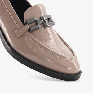 Tamaris dames lak loafers beige/taupe main product image