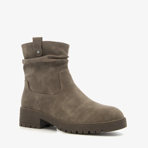 Blue Box dames enkellaarsjes taupe