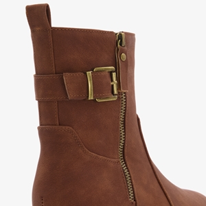 Blue Box dames biker boots cognac main product image