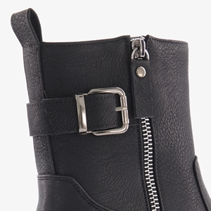 Blue Box dames biker boots zwart main product image