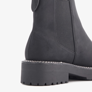 Blue Box lage dames chelsea boots zwart